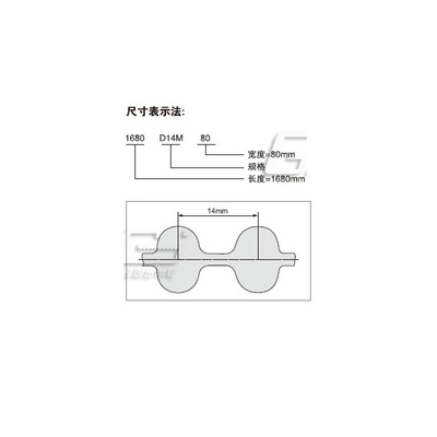 D14M型号双面齿同步带