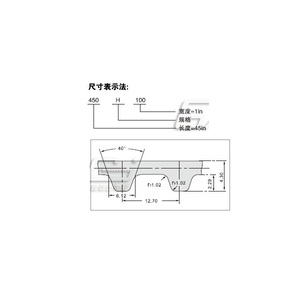 H型聚氨酯(钢丝绳)环形同步带