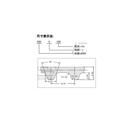 H型聚氨酯(钢丝绳)环形同步带